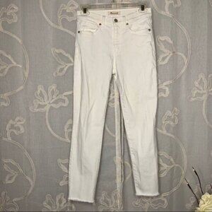 Sz 25 Madewell White High Rise Jeans